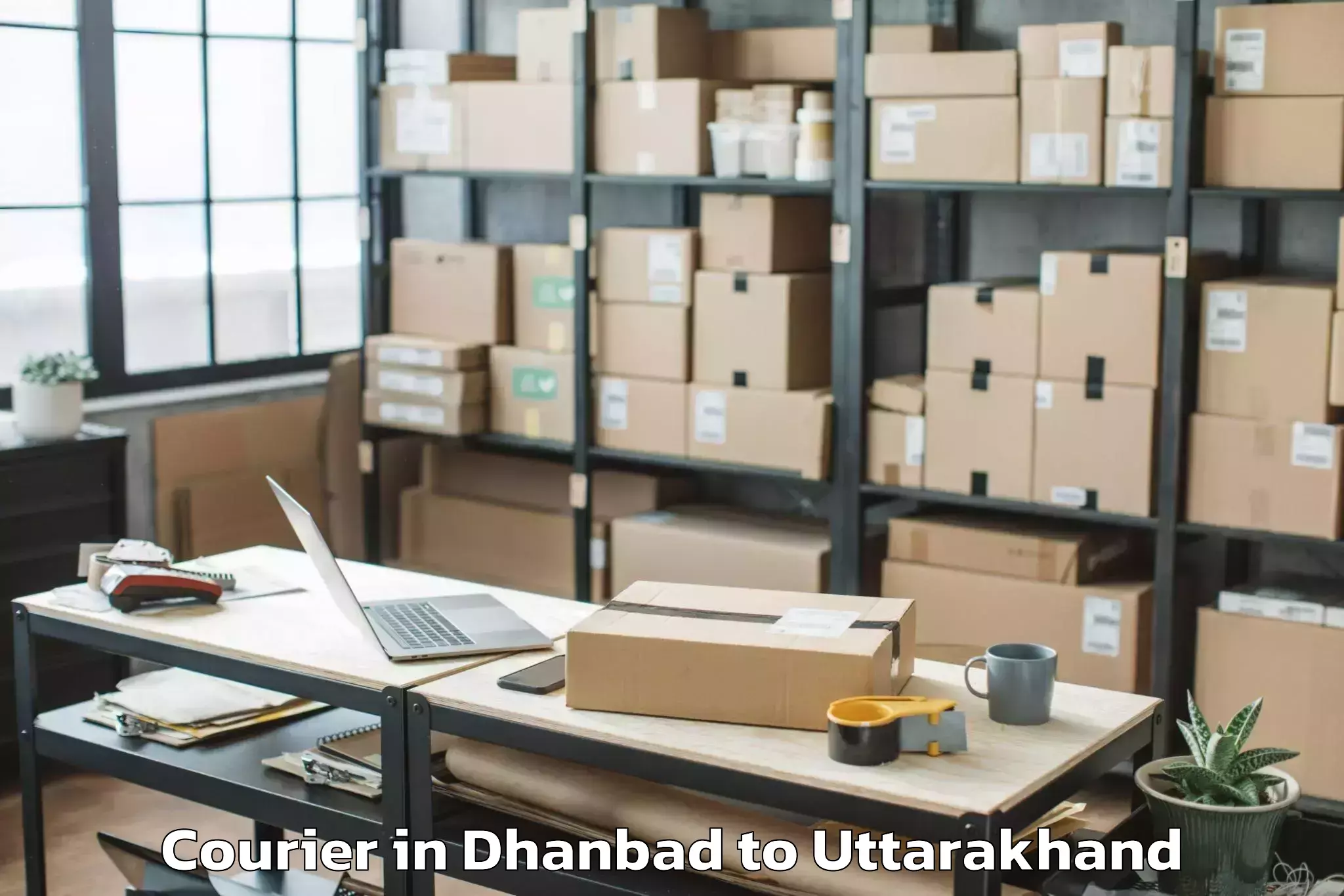 Affordable Dhanbad to Chaukhutiya Courier